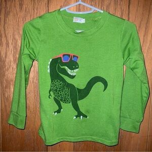 BOY’S colorful, graphic, long sleeved, dinosaur  🦖 🕶️ tee shirt #250